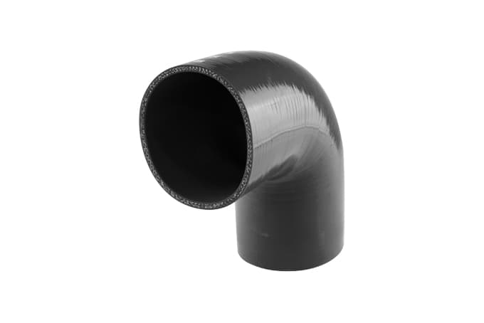 Silicon 90 Degree Hose - Elbow 4.00" (Black)