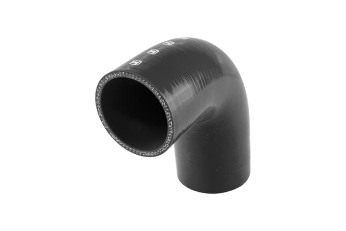 Silicon 90 Degree Reducer - Elbow 2.50"-2.75" (Black)