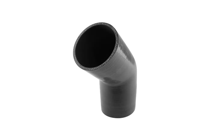 Silicon 45 Degree Silicon Hose - Elbow 3.50" (Black)